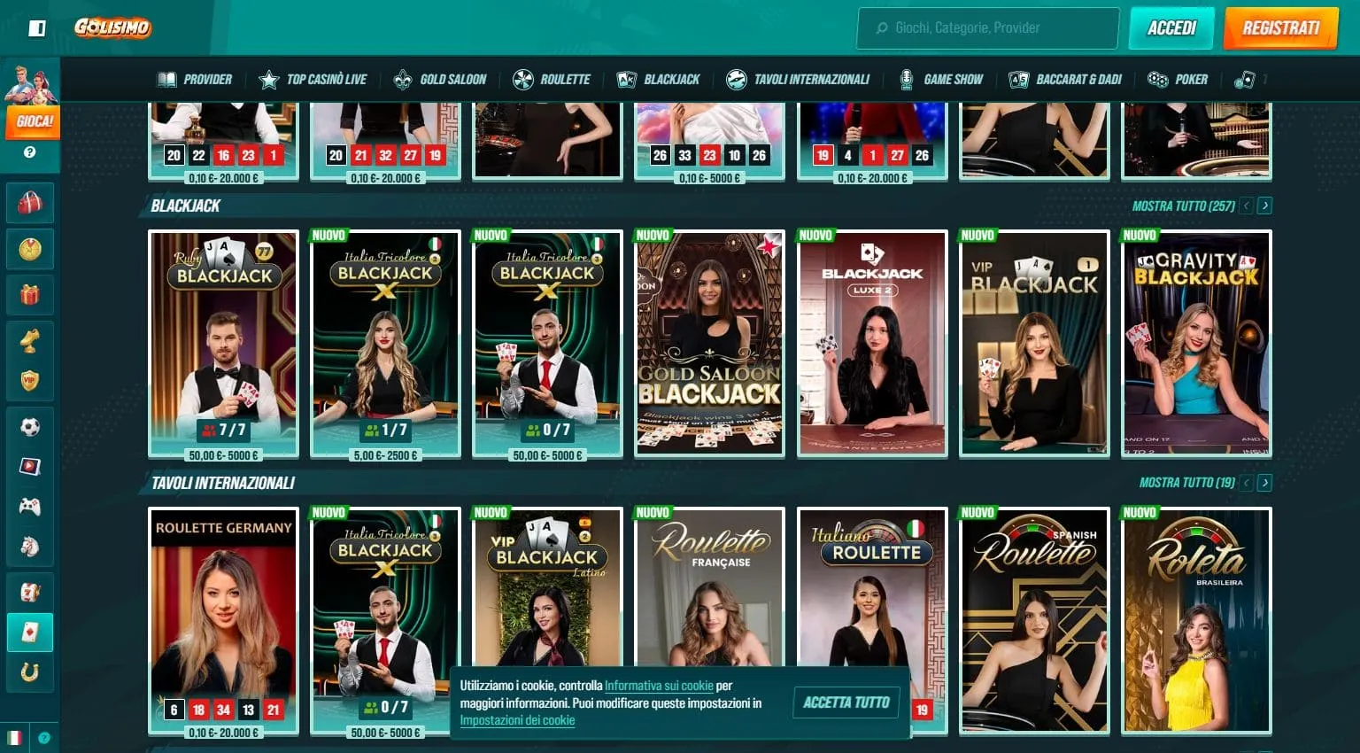 Golisimo Live Casino